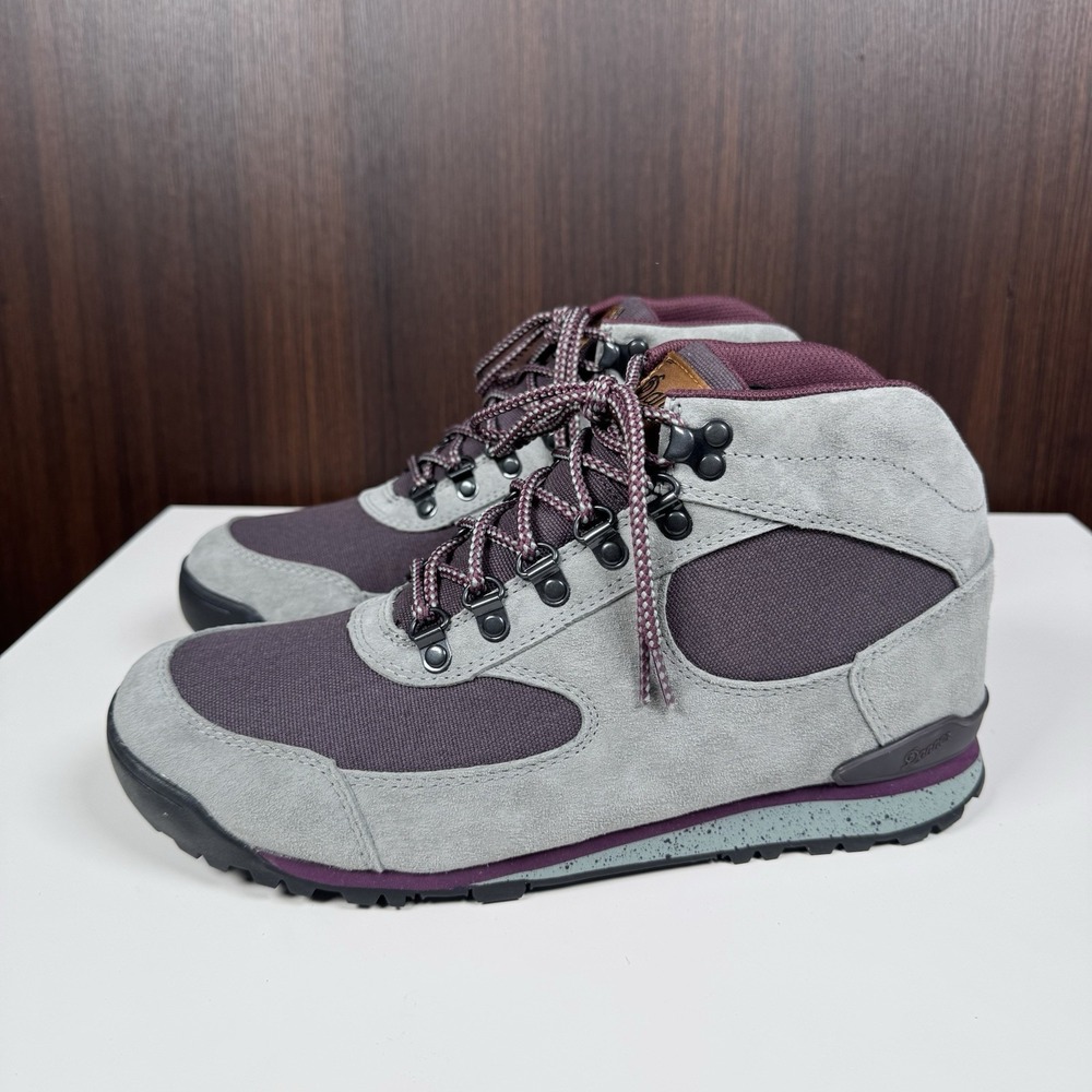 Danner Dry Waterproof 37369 Jag Hiking Boots - Dusty Gray / Aubergine - 10- NEW - Picture 2 of 16